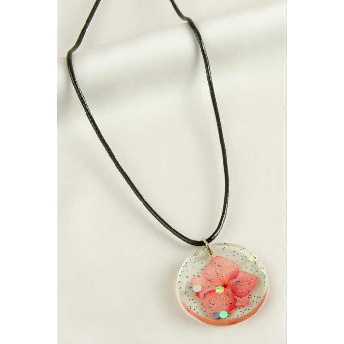 ieg™ Ortanca Çiçek Epoksi Kolye