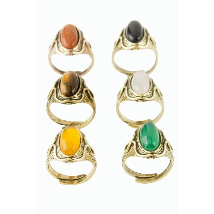 ieg™ Oval Doğaltaşlı Otantik Yüzük