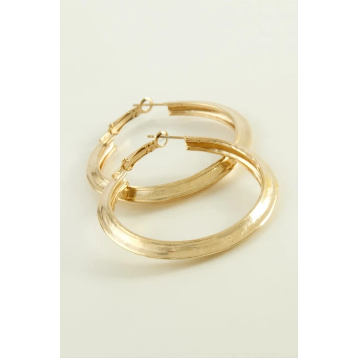 ieg™ Oval Halka Küpe 4 cm