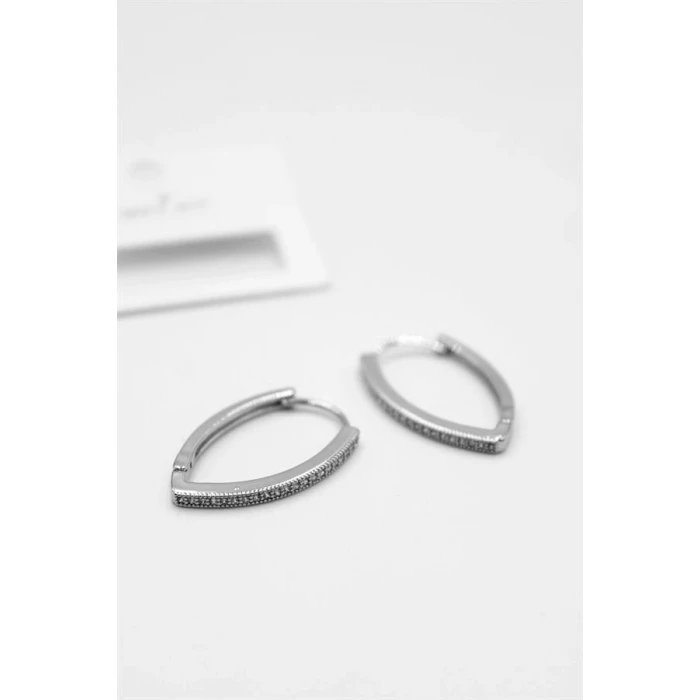 ieg™ Oval Halka Küpe - Gümüş