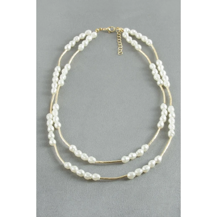 ieg™ Oval İnci İkili Kolye