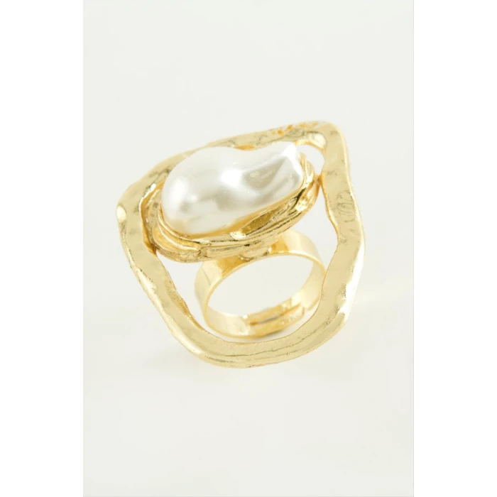 ieg™ Oval İnci Metal Yüzük