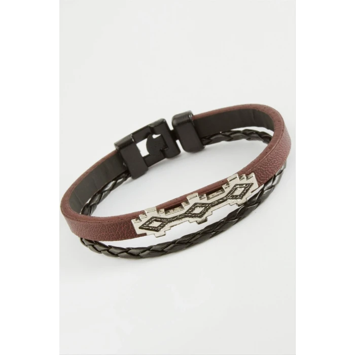 ieg™ Oval Kaliteli Suni Deri Bileklik