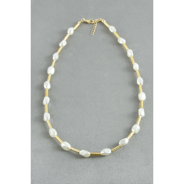 ieg™ Oval Metal İnci Kolye