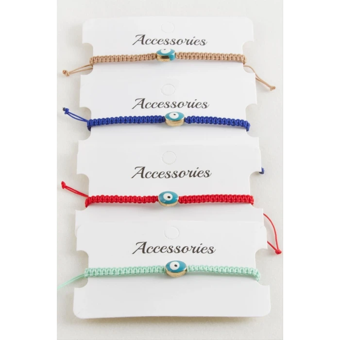 ieg™ Oval Nazar Makrome Örgülü Bileklik