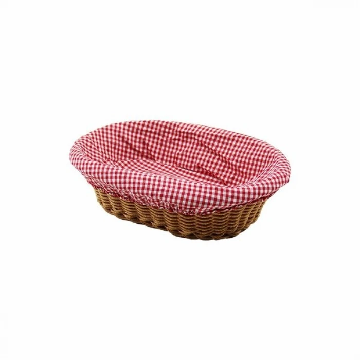 ieg™ Oval Renkli Bezli İp Hasır Ekmek Sepeti