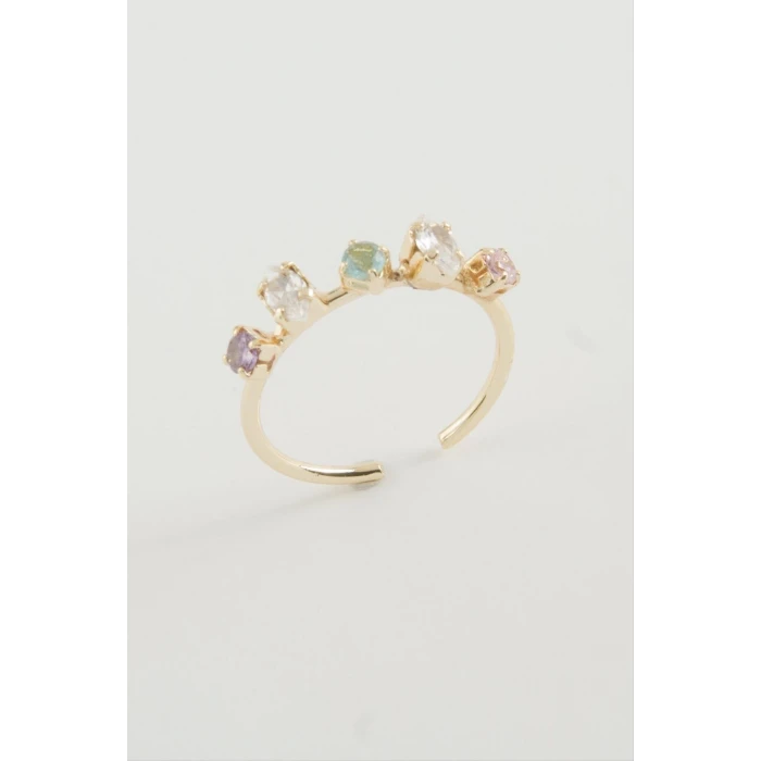 ieg™ Oval Renkli Taşlı Yüzük