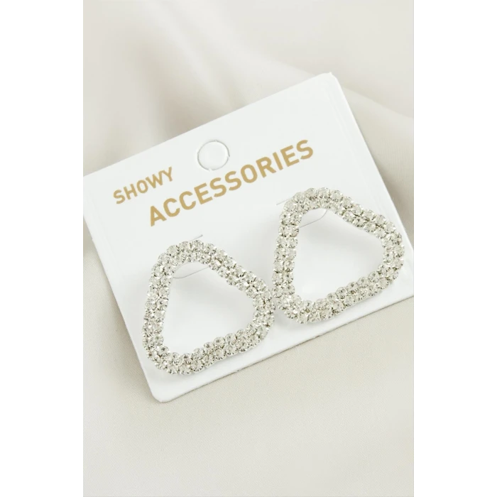 ieg™ Oval Suyolu Taşlı Küpe