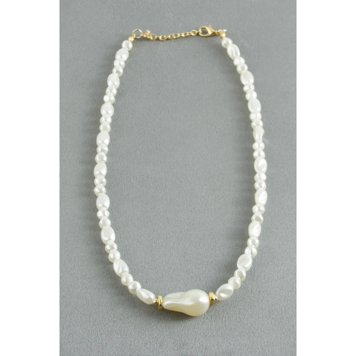 ieg™ Oval Taşlı İnci  Kolye