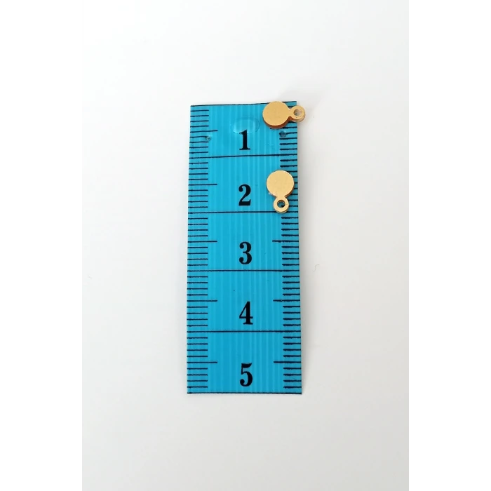 İEG Oya Abiye Bileklik Kolye Pleksi Metalik Plastik Pul Altın Renk 24 gram 450 adet - BNC557