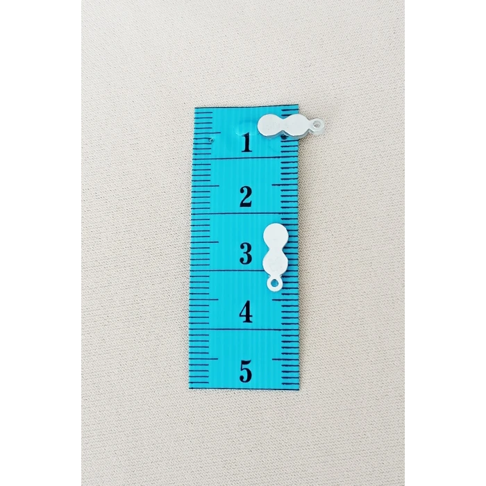 İEG Oya Abiye Bileklik Kolye Pleksi Metalik Plastik Pul Gümüş Renk 8 gram 100 adet - BNC508