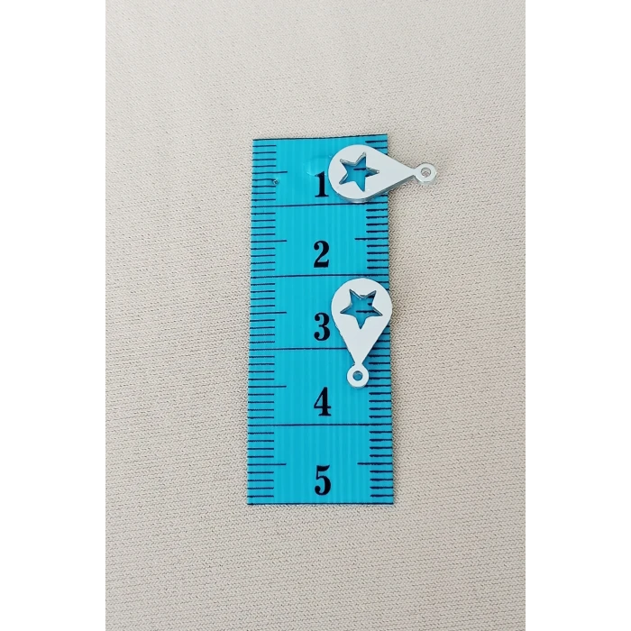 İEG Oya Abiye Bileklik Kolye Pleksi Metalik Plastik Pul Gümüş Renk 8 gram 65 adet - BNC521