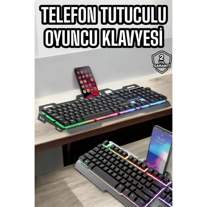 ieg™ Oyuncu Klavyesi Q Klavye RGB Işıklı Mouse Hediyeli