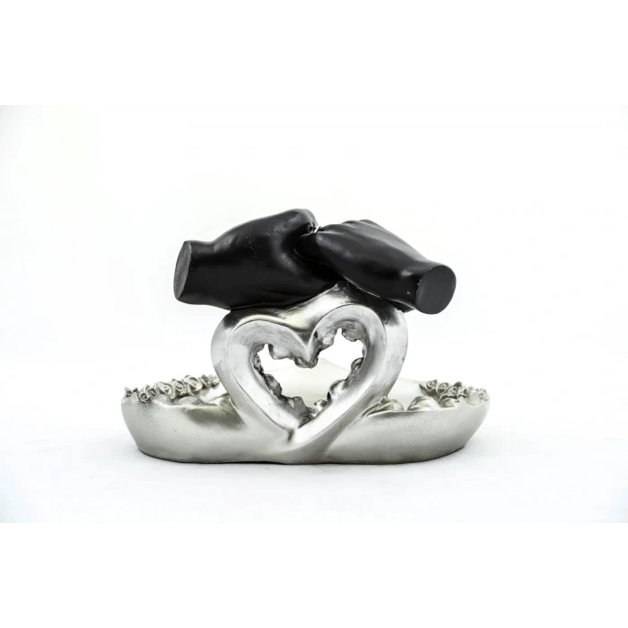 ieg™ Özel Tasarım Kalpli Polyester Sunum Tepsisi