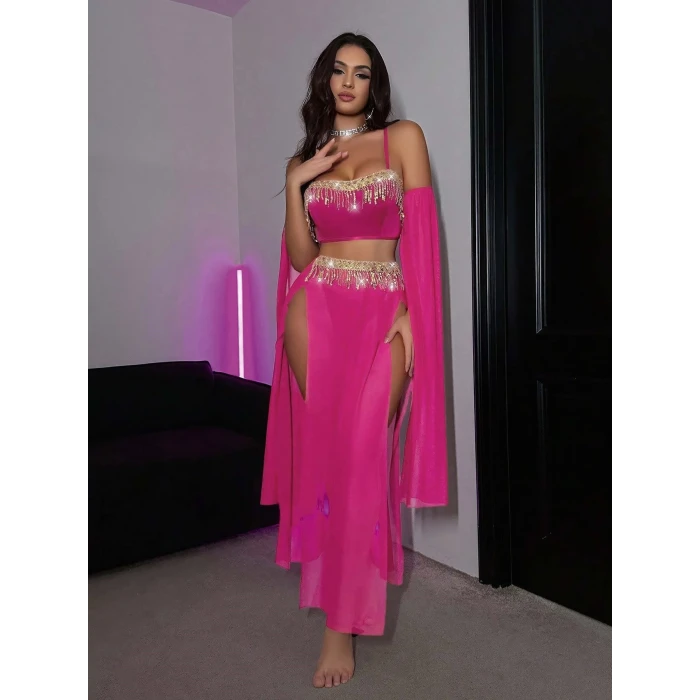 ieg™ Özel Tasarım Pembe Dansöz Kostümü