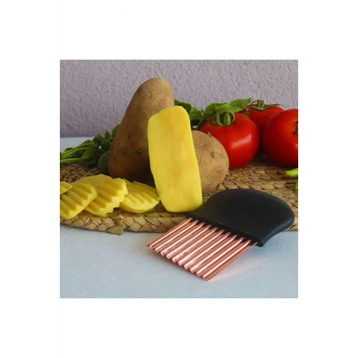 İEG Özel Tutacaklı Şekilli Sebze Ve Meyve Kesme Aleti Cips Doğrayıcı -35126