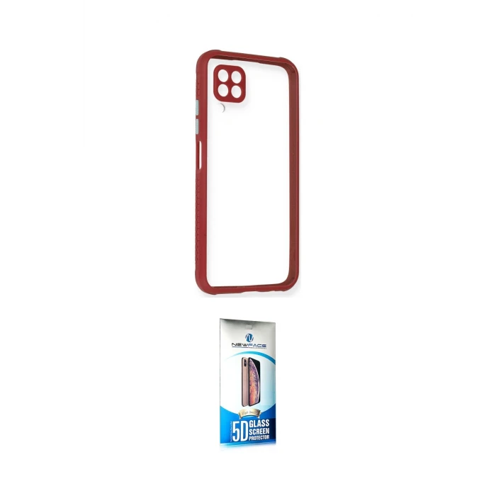 ieg™ P40 Lite Kılıf Nova Asil Özel Seri - Siyah 5D Eko Cam Ekran Koruyucu
