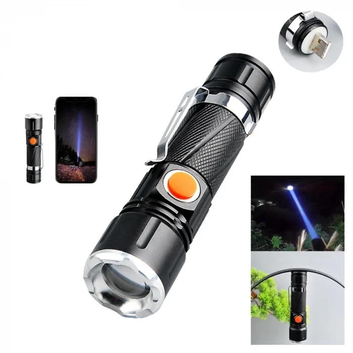 IEG P50 Led Şarjli Mıknatıslı Usb El Feneri Wt-622