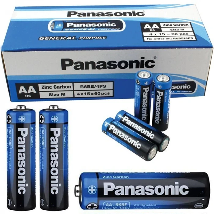 ieg™ Panasonic Manganez Kalem AA Pil 60 Adet
