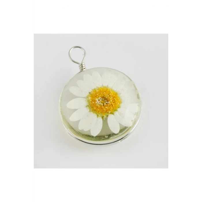 ieg™ Papatya Canlı Kolye Ucu 2,5 cm