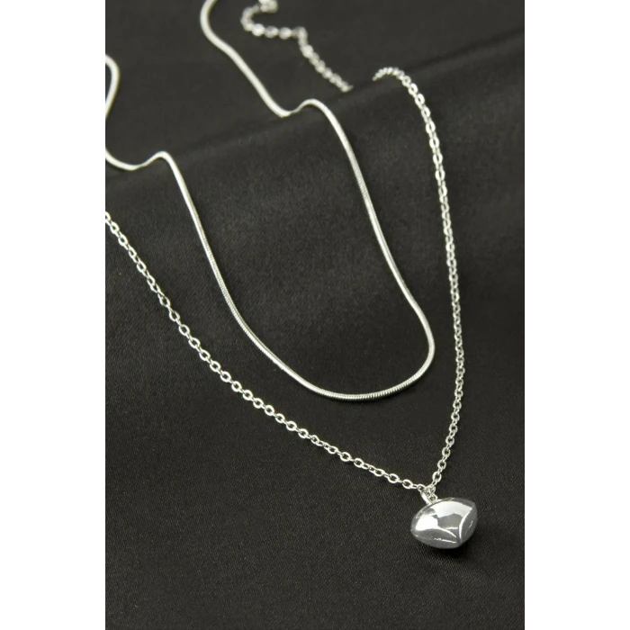 ieg™ Papatya İnci İkili Çelik Kolye