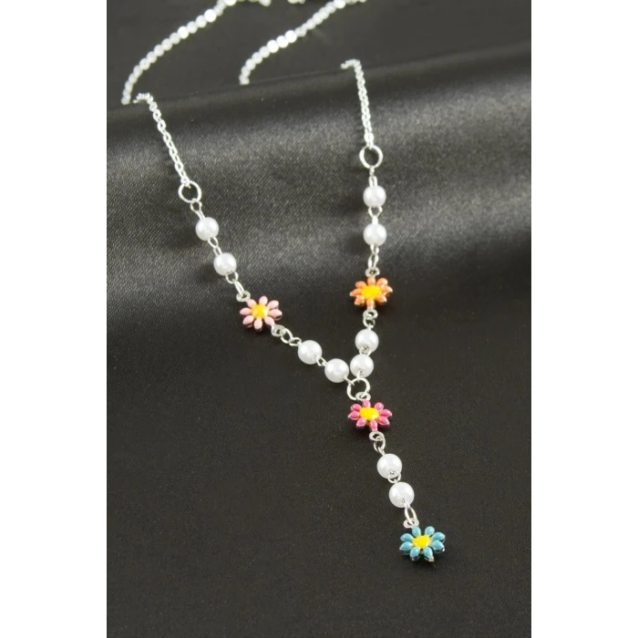 ieg™ Papatya Mineli İnci Y Kolye