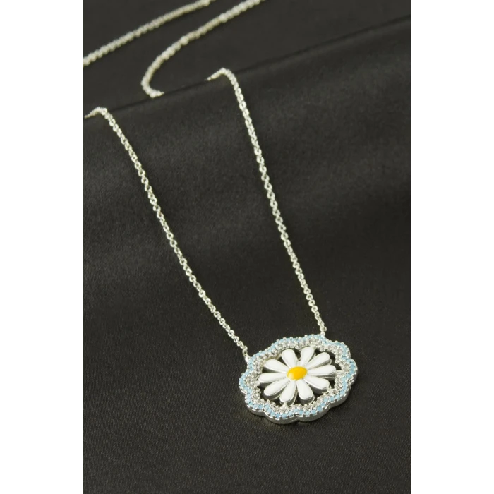 ieg™ Papatya Mineli Zirkon Taşlı Kolye