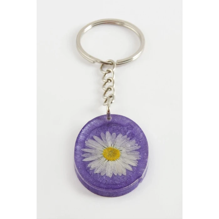 ieg™ Papatya Oval Epoksi Anahtarlık