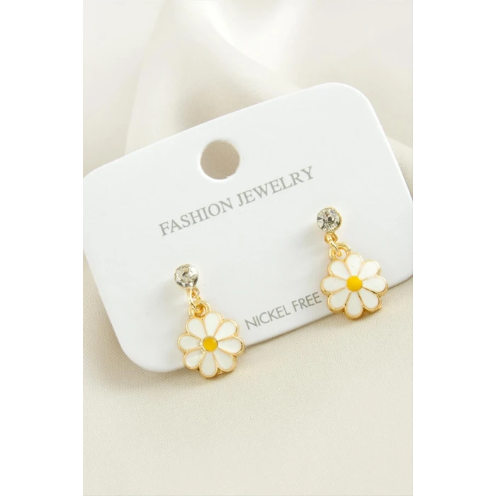 ieg™ Papatya Taşlı Mineli Küpe