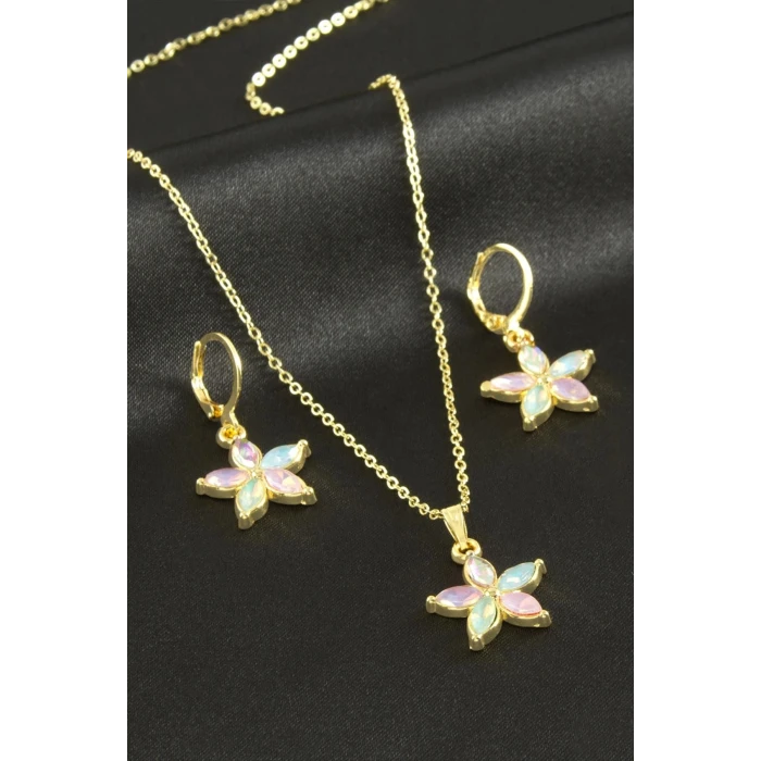 ieg™ Papatya Taşlı Set Kolye