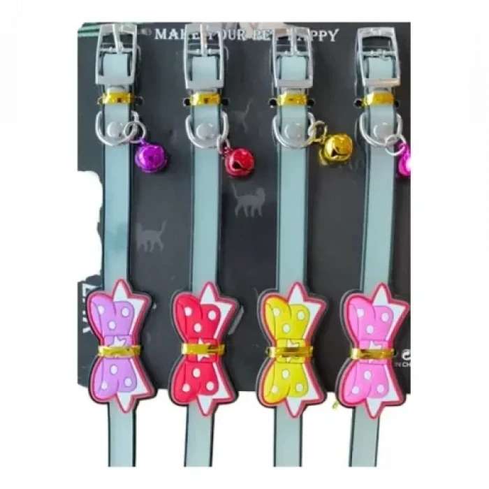 ieg™ Papyonlu Silikon Kedi Tasması