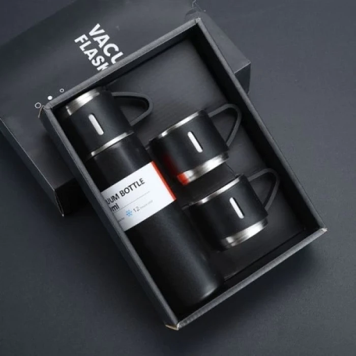 ieg™ Paslanmaz Çelik Bardaklı Termos Seti 500 ML