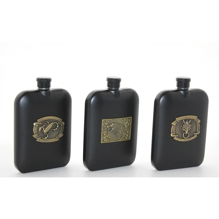 ieg™ Paslanmaz Çelik Kabartmalı Tekli 6 Oz Matara