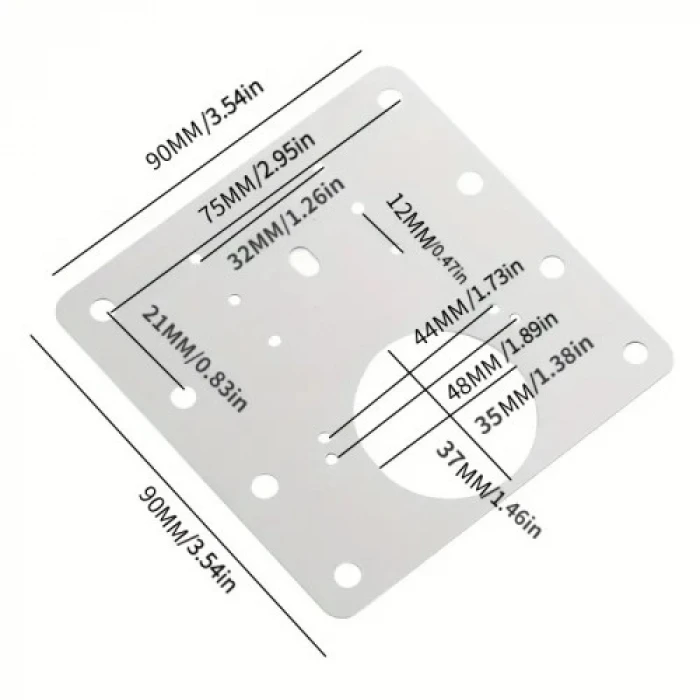 ieg™ Paslanmaz Çelik Menteşe Onarım Plakası