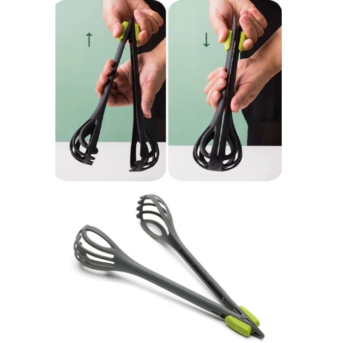 ieg™ Paslanmaz Mutfak Maşası - 27 Cm Mangal Barbekü Maşası