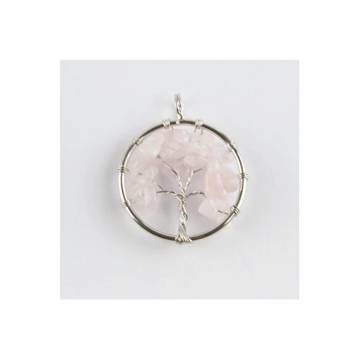 ieg™ Pembe Kuvars Doğaltaş Kolye Ucu