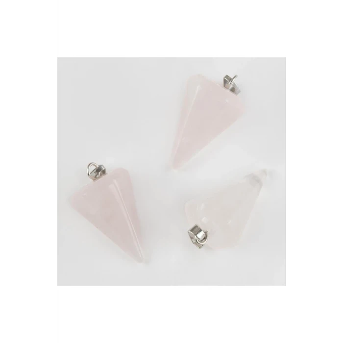 ieg™ Pembe Kuvars Pandül Doğaltaş Kolye Ucu