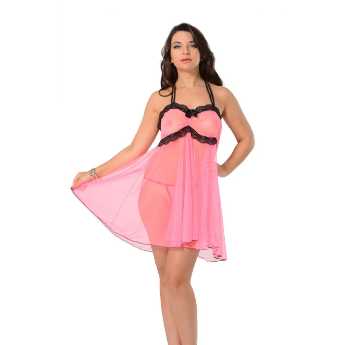 ieg™ Pembe Tül Gecelik - 662