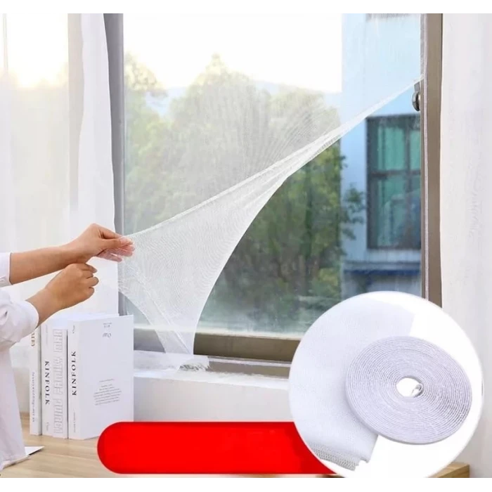 ieg™ Pencere Cam Sineklik-beyaz ( 150 Cm X 100 Cm)+5m Bant