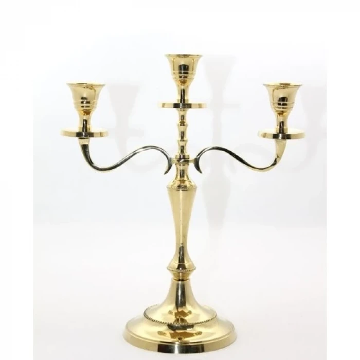 ieg™ Pirinç 3lü Şamdan Model 1