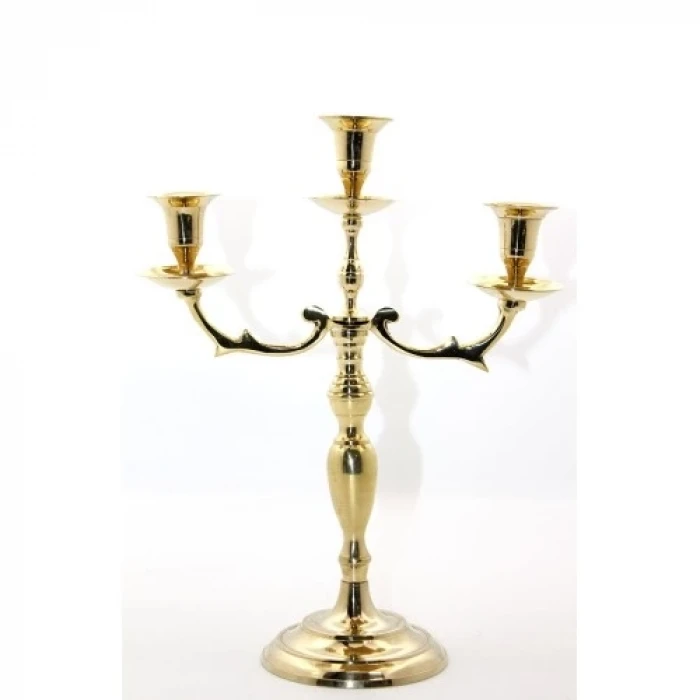ieg™ Pirinç 3lü Şamdan Model 2