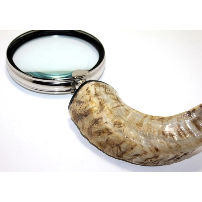 ieg™ Pirinç Boynuz Saplı Büyüteç Model 1