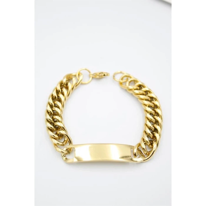 ieg™ Plaka Zincir Bileklik - Altın