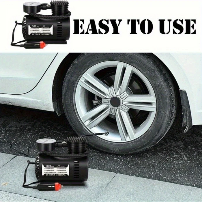 ieg™ Plastik Gövdeli Siyah Mini Hava Kompresörü