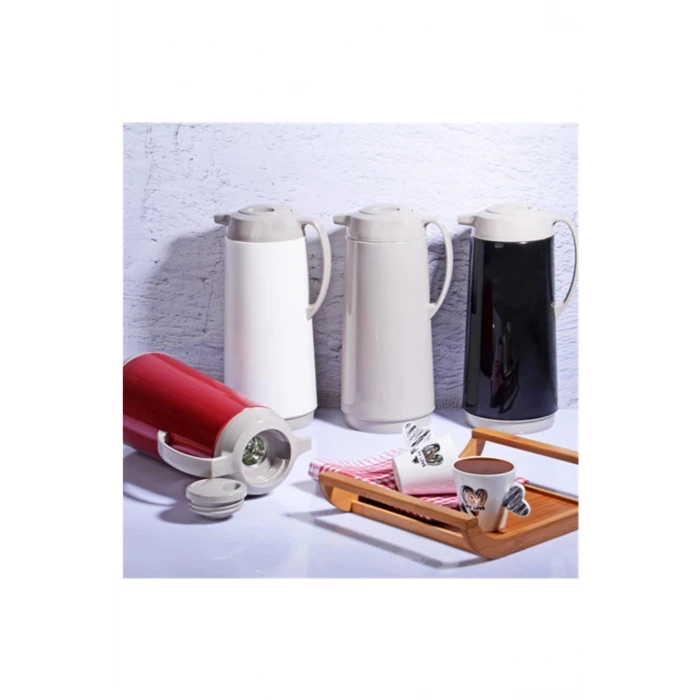 ieg™ Plastik Renkli Termos 1 Litre Karışık Renk