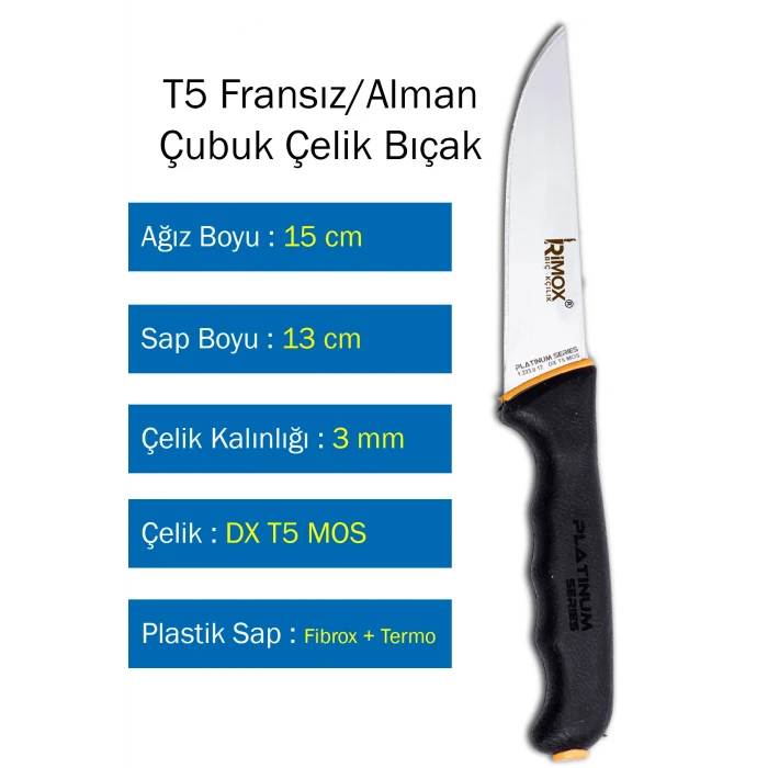 İEG Platinium Serisi Kasap ve Ev Mutfak Bıçağı Çelik Kasap No:1