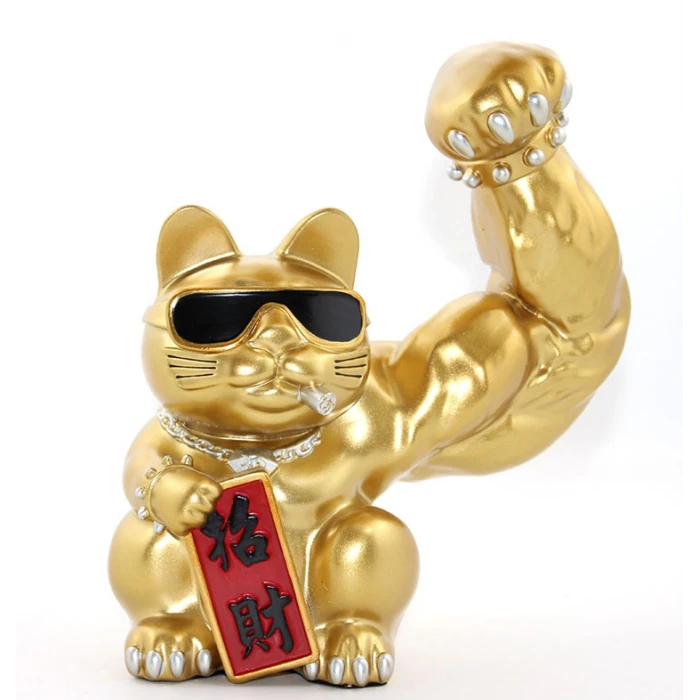 ieg™ Polyester Şanslı Kedi Figürü Model 2