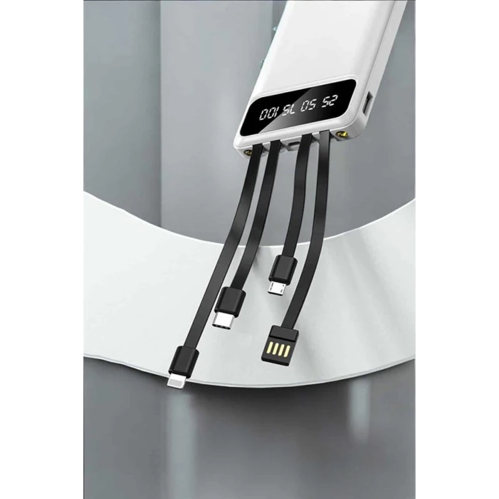 ieg™ Powerbank 20.000 Mah LCD Ekran USB Lightning Type-C Uyumlu İOS ve Android