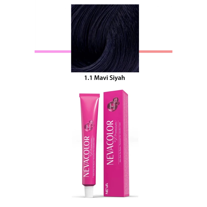 İEG Premium 1.1 Mavi Siyah - Kalıcı Krem Saç Boyası 50 g Tüp