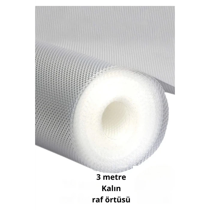 ieg™ Premium 3 Metre Pıtırcıklı Kaydırmaz Şeffaf Raf Örtüsü Halı Kaydırmaz 45 CmX3M Kalın Kaliteli Folyo